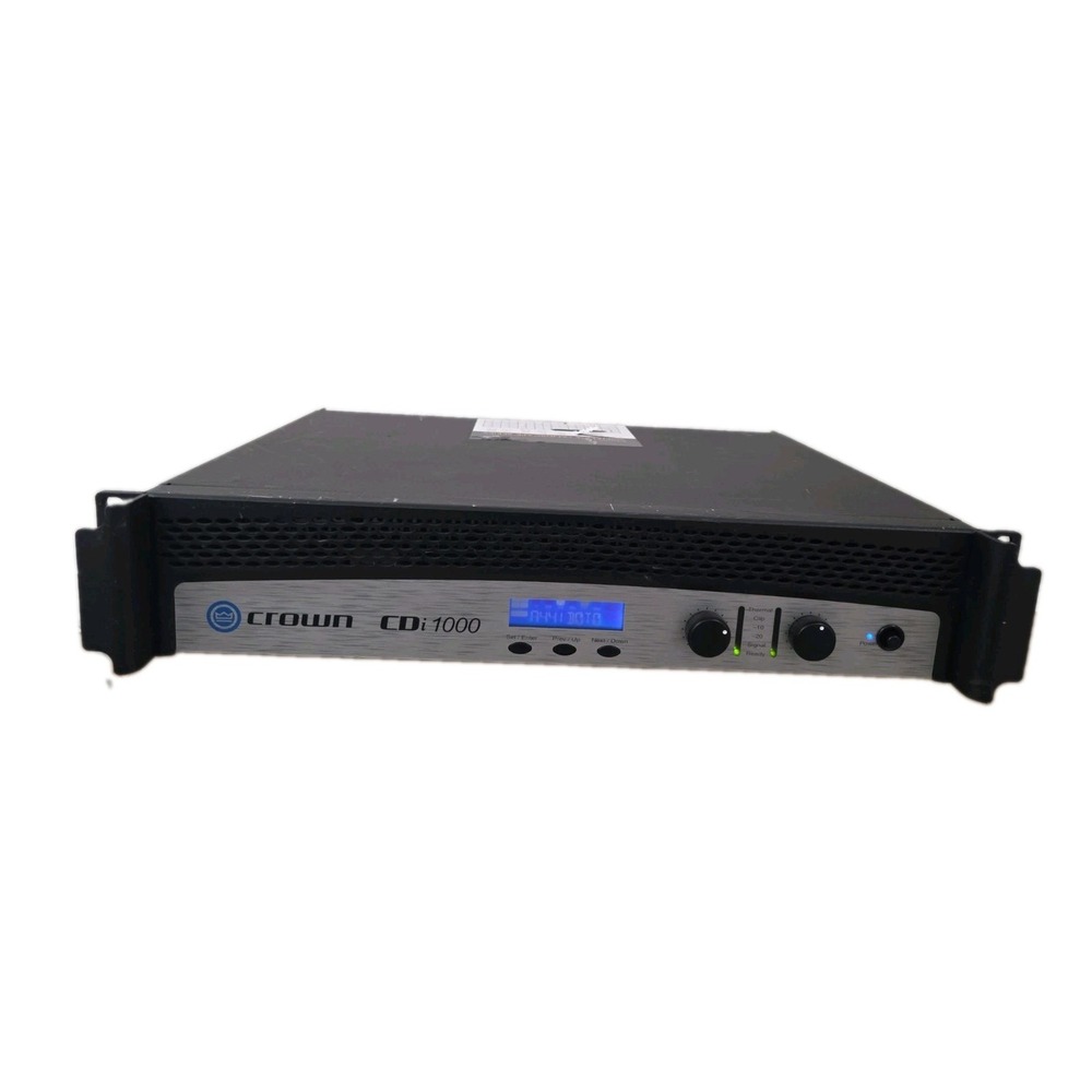 Crown CDi1000 Commercial Power Amplifier Amp See Photo As Is